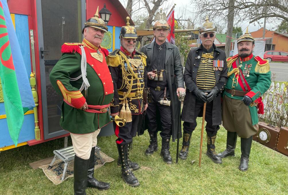 Prussian Army Battalion including Baron von Munch Hausen, Lord Obsidian, Baron Daron Sir Barry of Littleton, and General Otto von Sumethin. Picture by James Parker