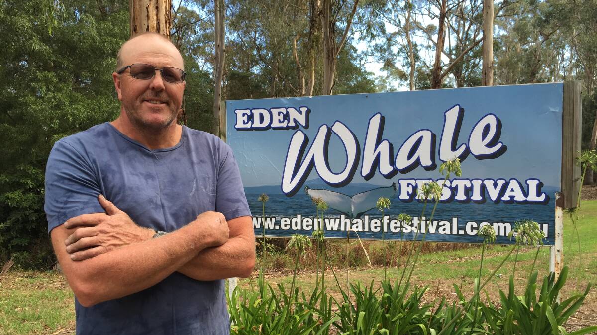 WHALES AHOY: Michael Sawers has been elected president of the Eden Whale Festival, with plans to make it even more popular. Picture: Liz Tickner 