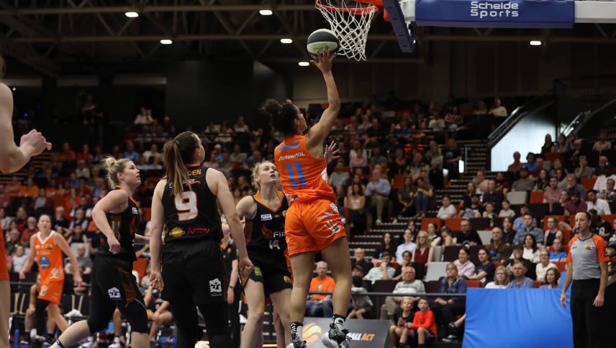 Kia Nurse was almost impossible to stop. Picture: Davey Barber/Capitals Media