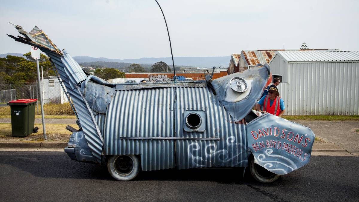 Benny the big blue whale has become a regular feature at the Eden Whale Festival. Photo: Rachel Mounsey