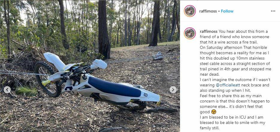 Motorcyclist injured in horror crash near Eden