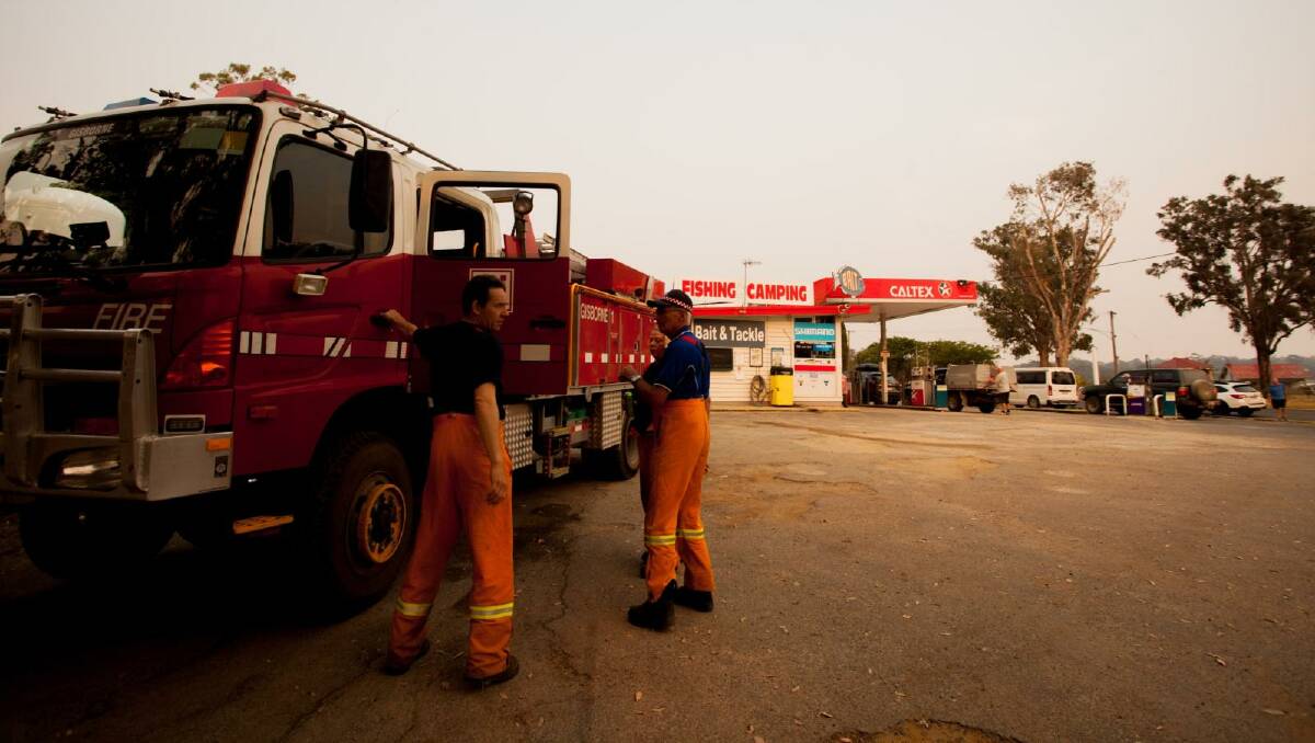 CFA firefighters in Mallacoota. Photo: Rachel Mounsey