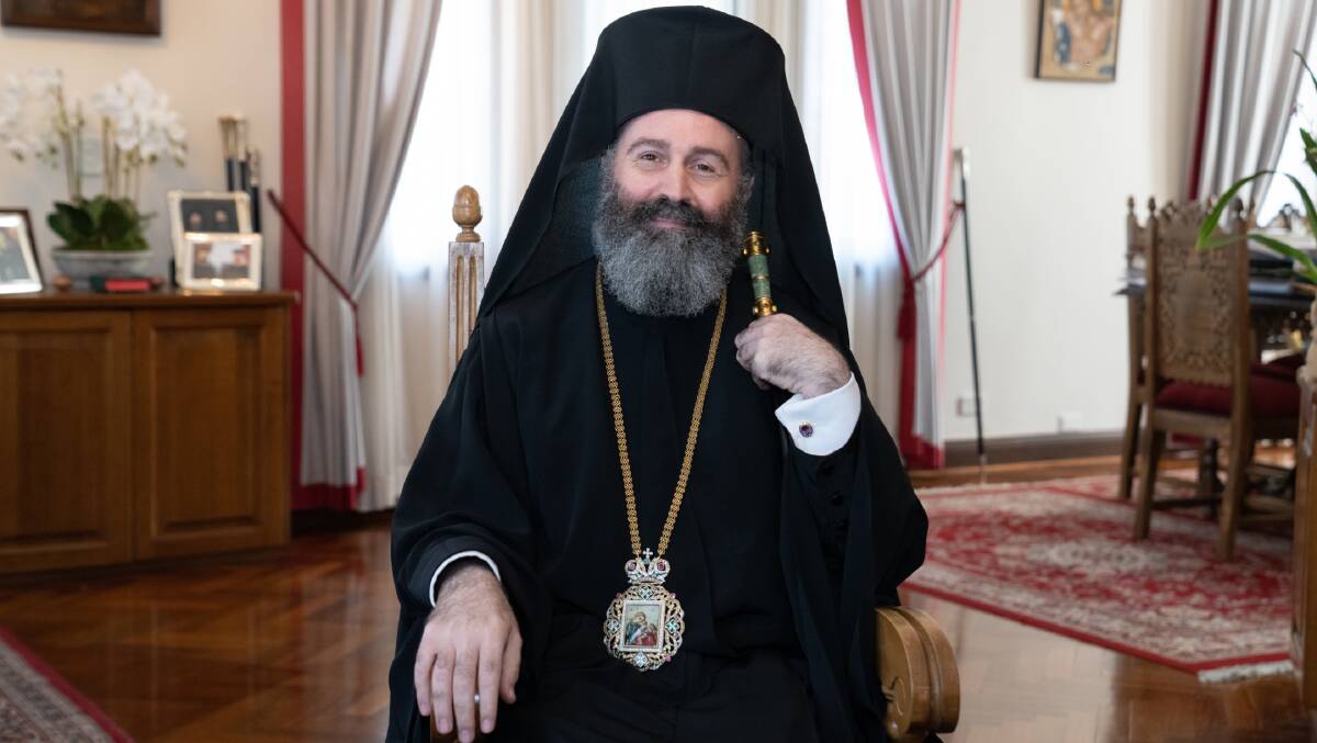 His Eminence Archbishop Makarios of the Greek Orthodox Archdiocese of Australia.