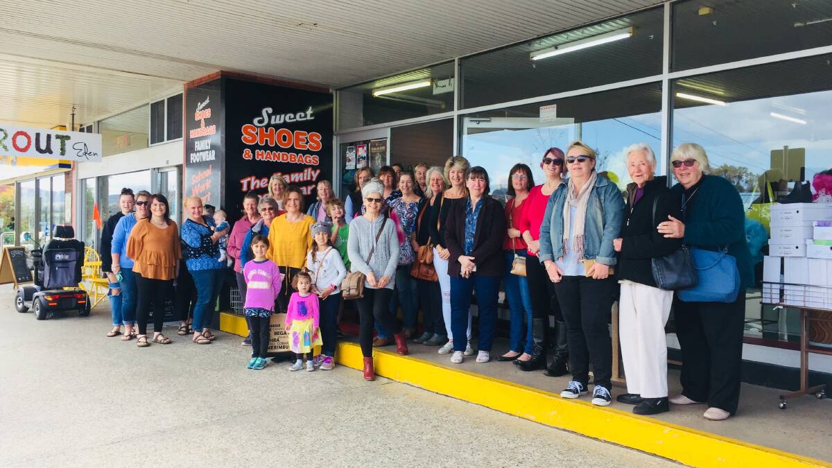 Eden's Cash Mob on Saturday was joined by holiday makers from Melbourne and Ulladulla, as well as families from Merimbula and Tathra. 