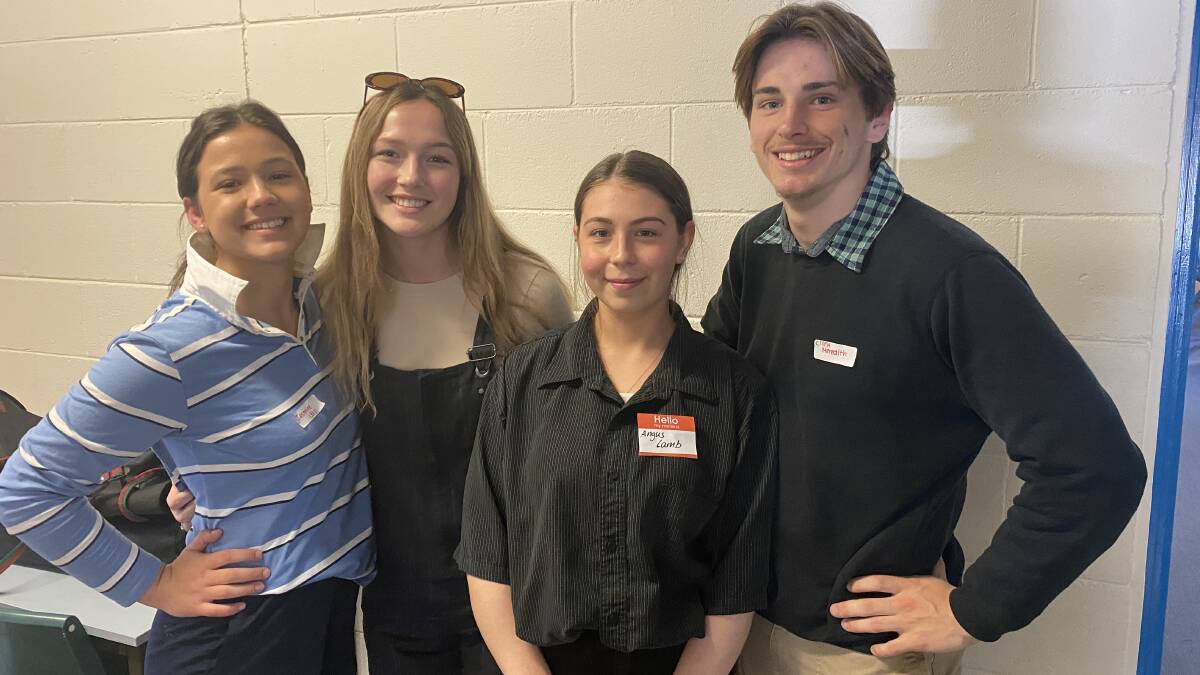 Eden Marine High School captain Lana Watson (second from right) says it's been a challenging year, with still some uncertainty about the future. She is pictured here with Mercedes Kellalea, Jess Hindson and Mattee Scott.