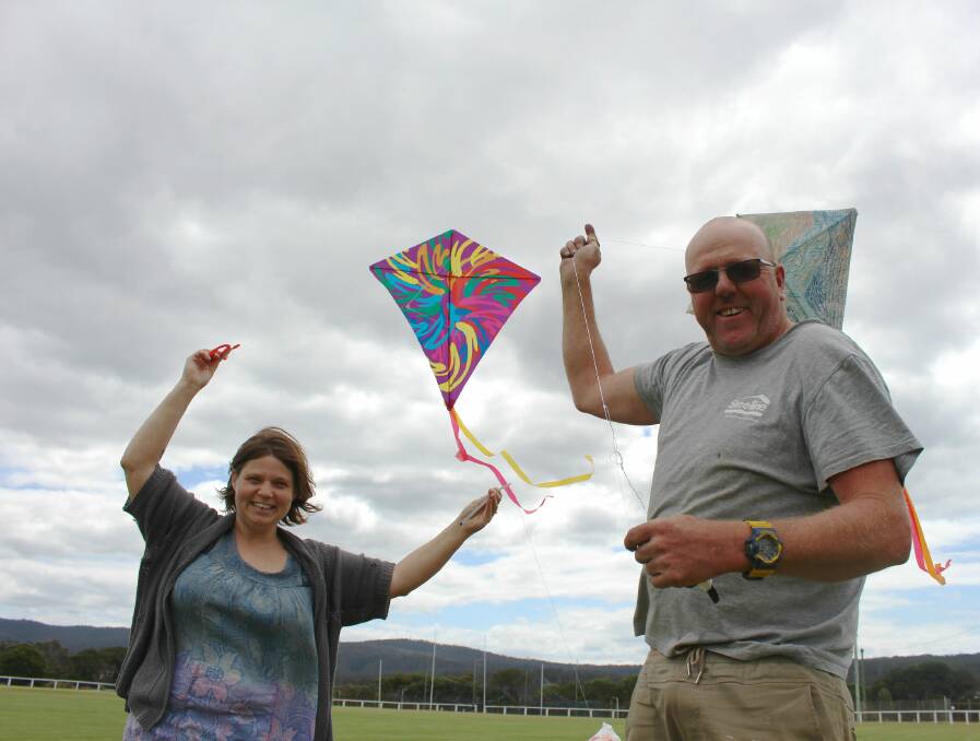 HIGH SPIRITS: Eden Whale Festival committee member Shannon Woloshyn and president Mick Sawers are excited about what's coming on November 2-4. Picture: Claudia Ferguson