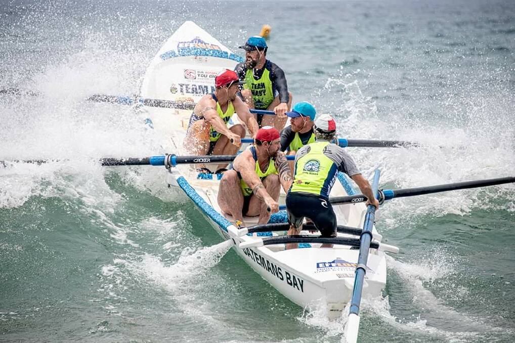 Batemans Bay Open Men's crew to compete in the ASRL Open on saturday, February 15. Picture: Malcolm Trees. 