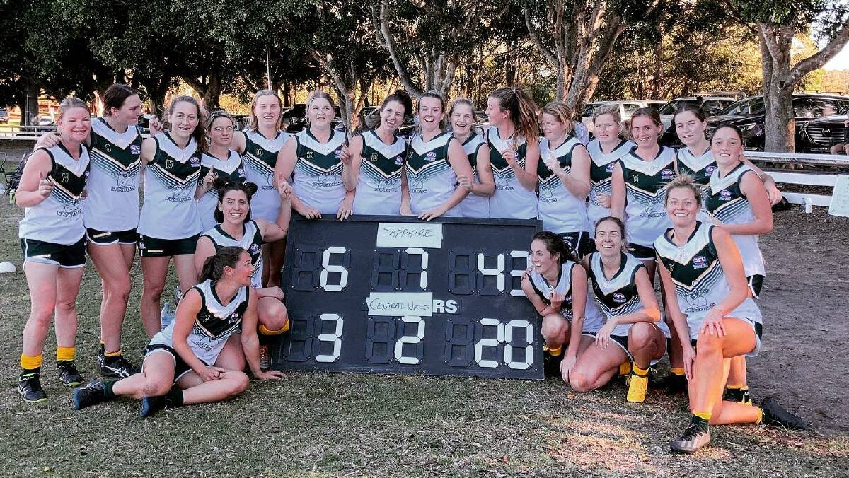 Sapphire Coast women proud of the result. 