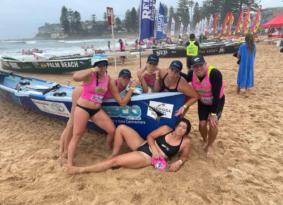 The MESCO Broulee womens crew copped damage to their boat after being t-boned in their third race. 