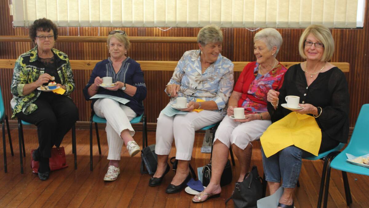 Attendees enjoyed a cuppa and some baked treats at the Friday 13 event.
