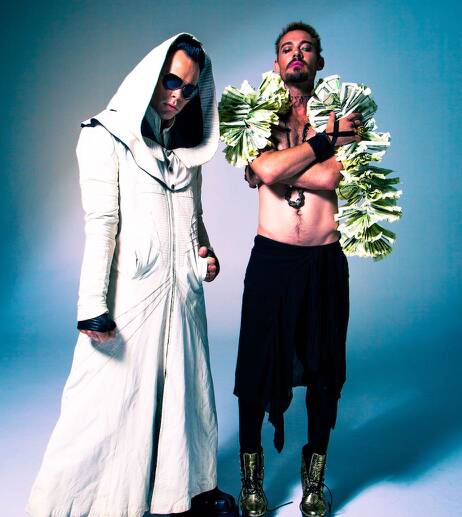 NEW LOOK: Dreams is the electronic duo of Luke Steele and Daniel Johns. Picture: Jon Shoer