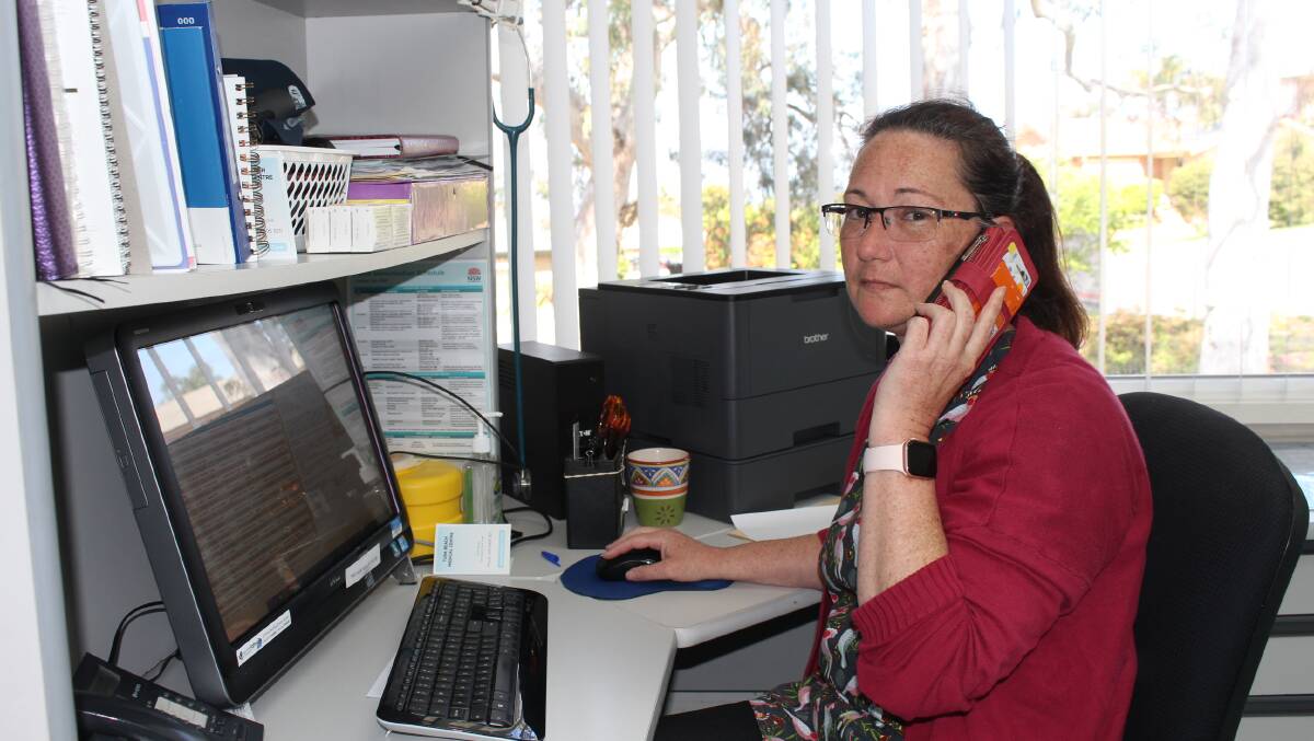 Practice nurse Lisa Williams is also having to use her own phone to contact patients.