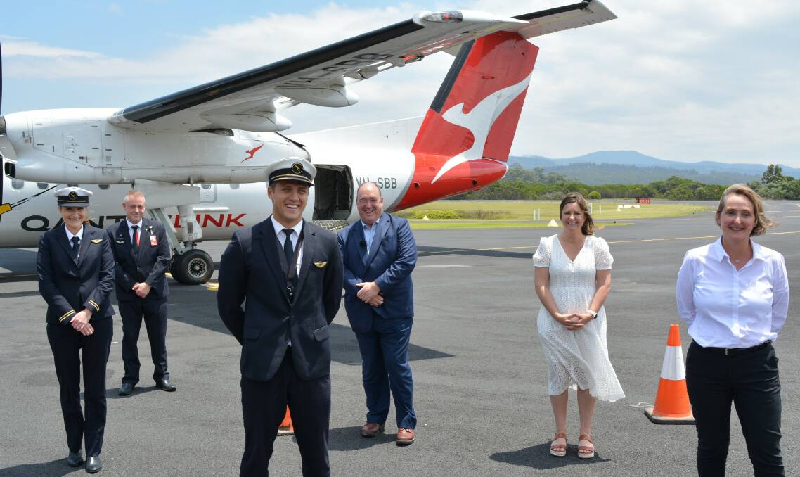 The airport works will allow unrestricted operation of both the ATR 72 and Q400 aircraft such as those used by Qantas which first flew into Merimbula in December last year.