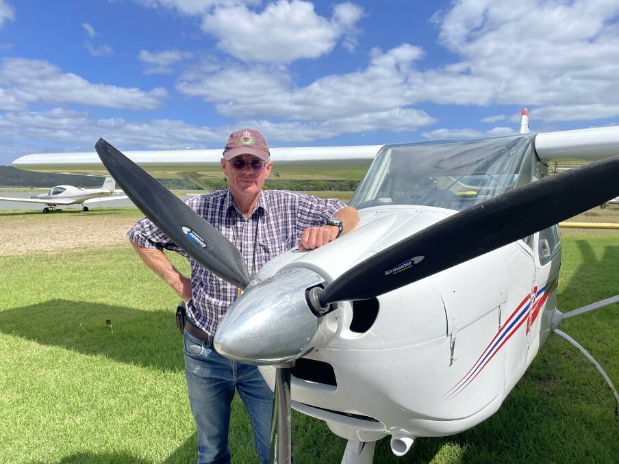 Bushfire pilot Peter Davis said it was "bizarre and short-sighted" to not have an aircraft maintenance facility at Merimbula Airport. Picture by Denise Dion
