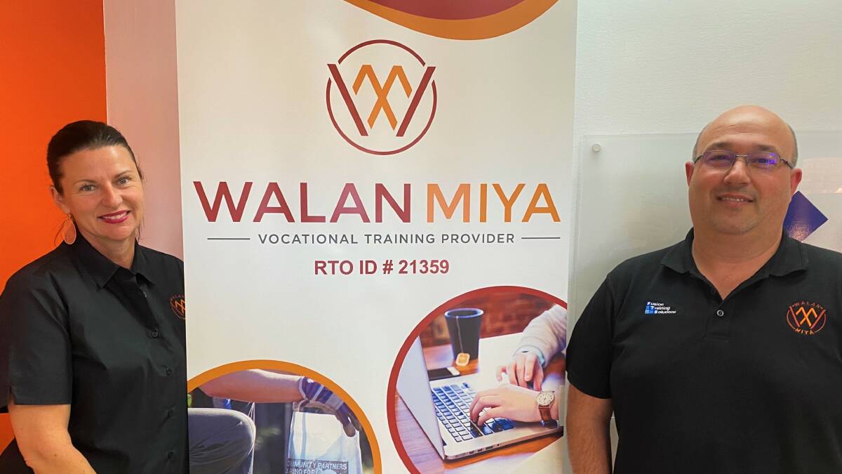 Kylee Cowgill and Lucas Scarpin of Walan Miya, a regional training organisation based in Merimbula which is offering free hospitality courses.