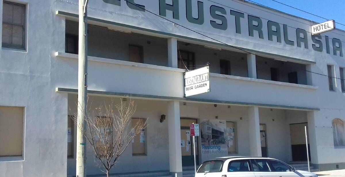 Eden's Hotel Australasia was purchased by the previous council but the council elected in 2016 decided it should be sold and it has been a subject of much debate since.