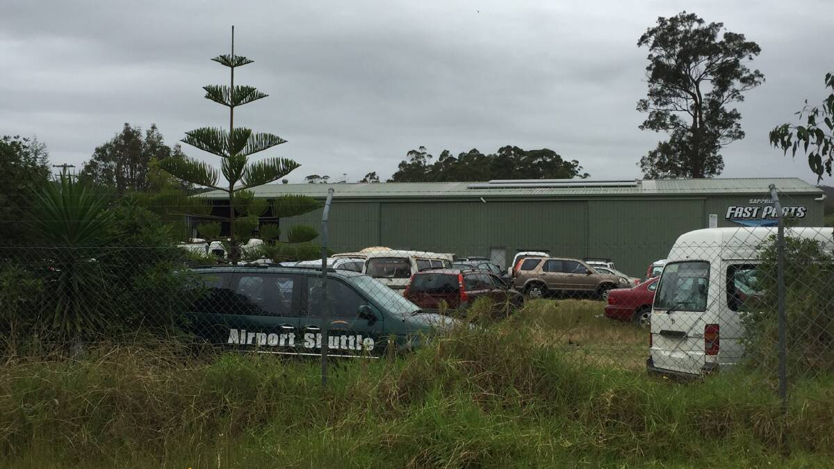 The Free Spirit Airlines shuttle bus now sits in the wreckers yard on Mount Darragh Road.