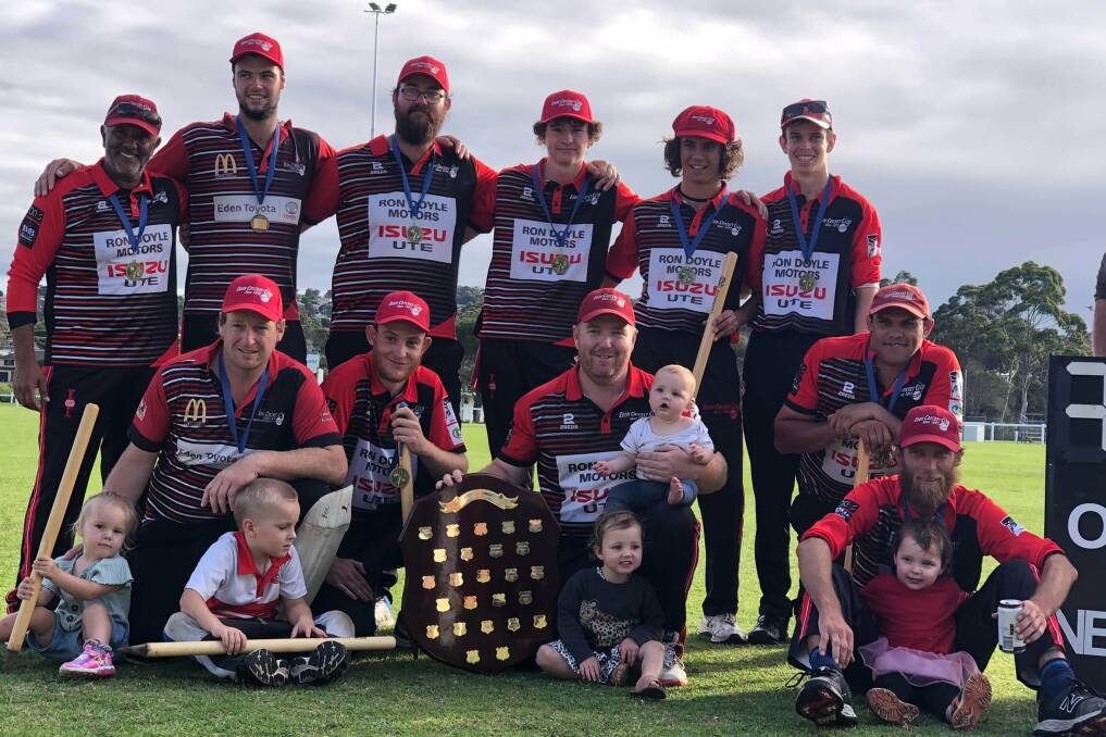 GRAND FINAL WINNERS: Eden Cricket Club's A Grade Far South Coast Cricket Association winning team. Photo: Merryn Davis
