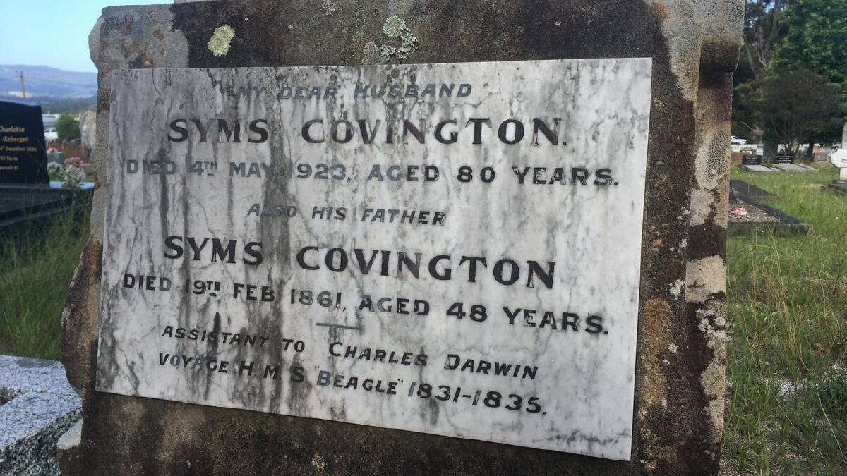 Syms Covington's grave at the Pambula Cemetery. 