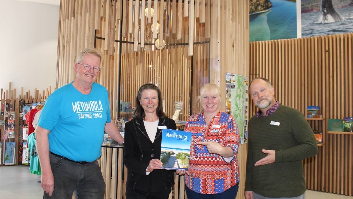 Can you help provide our visitors with information? Volunteers Judy and Sue with Chris Nicholls and Sandy Glass from Merimbula Tourism where more volunteers are needed for the upcoming season.