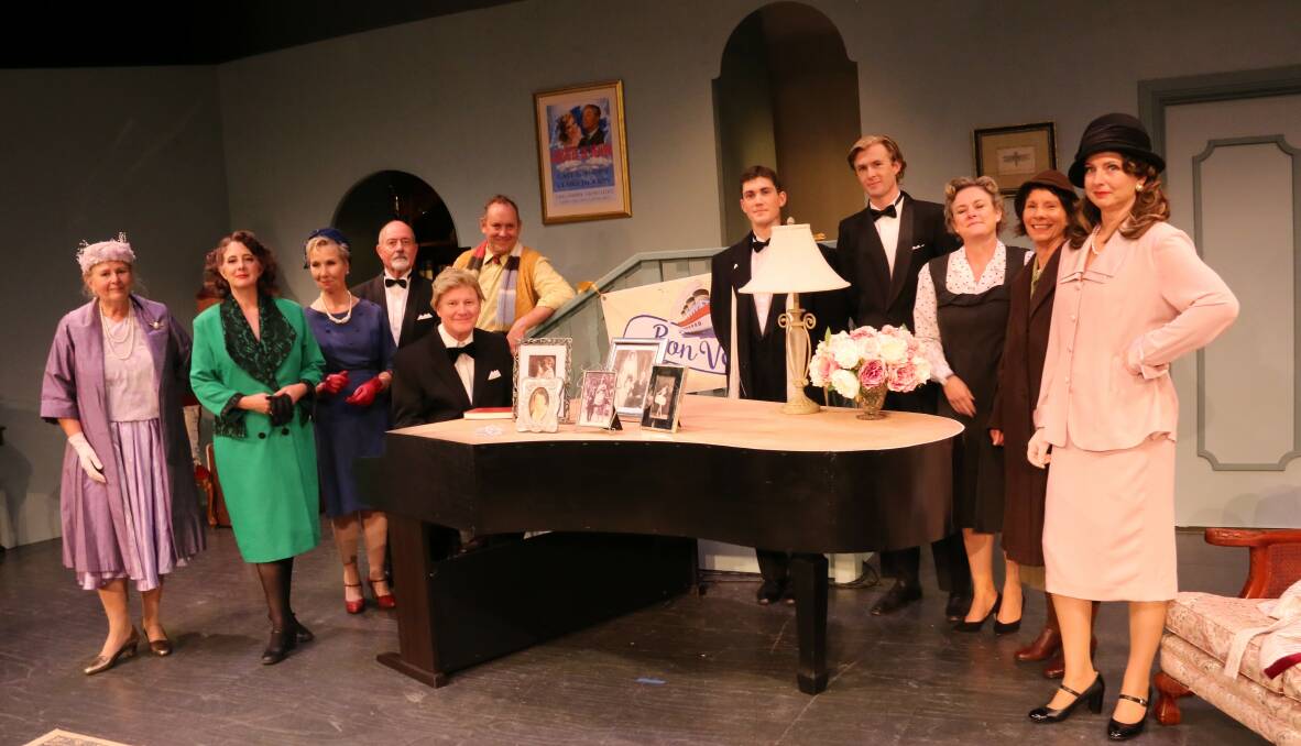 Spectrum Theatre Group's cast of Present Laughter by Noel Coward which has been nominated for eight CAT Awards. Picture by Glenn Cotter 