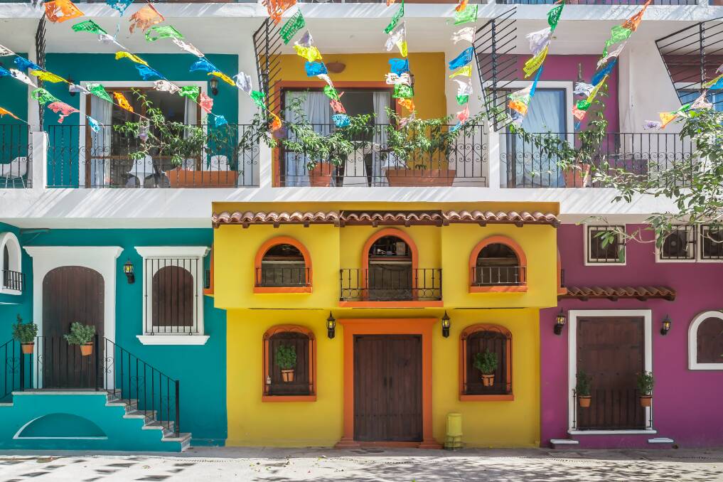 Colourful houses Puerto Vallarta, Mexico. Picture Shutterstock