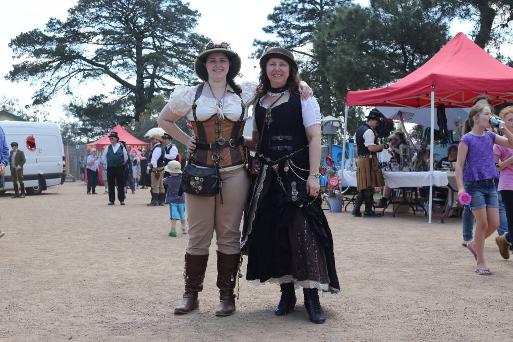 CHARACTERS: Just some of the characters who turned up to last year's Steampunk event. The colourful event returns to the Goulburn Waterworks this weekend. 