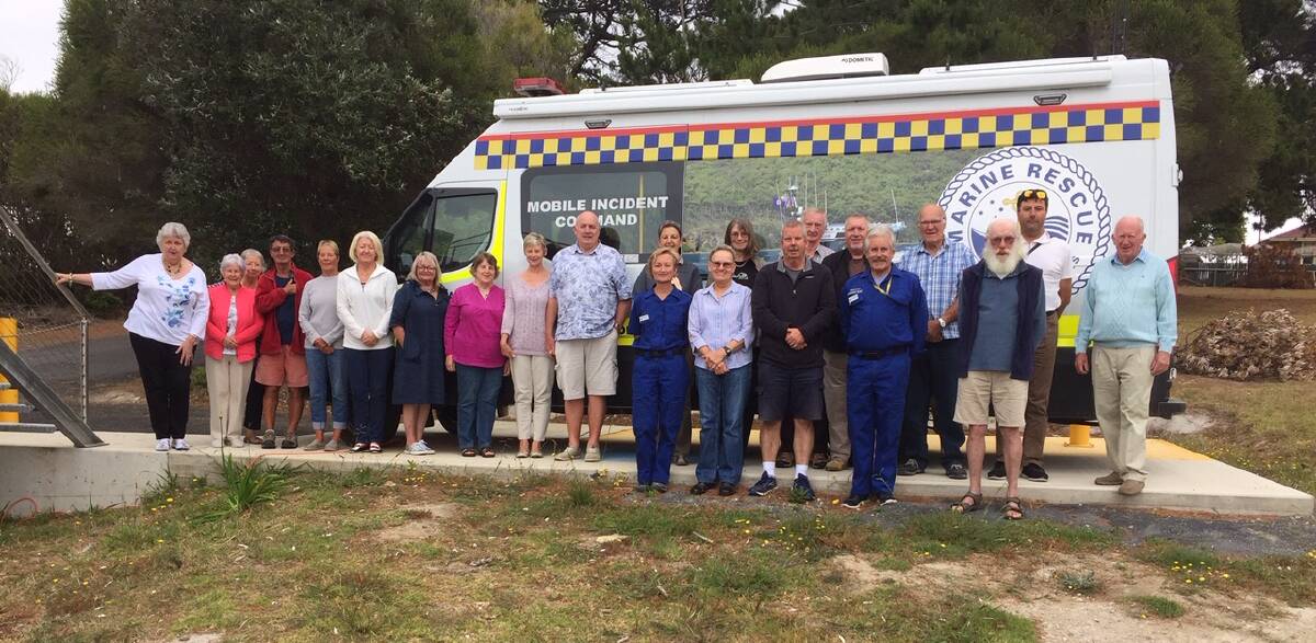 The crew at Marine Rescue Eden celebrated another year of looking after the boating community with a Christmas luncheon. Photo: Supplied