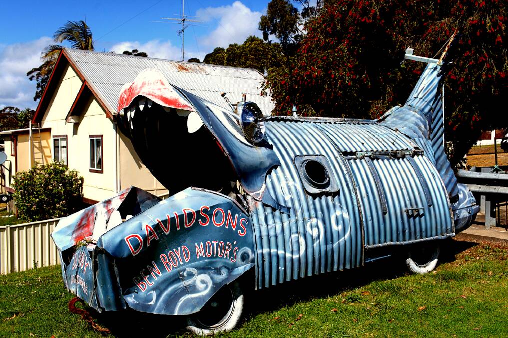 ICONIC FESTIVAL SIGHT: Benny the big blue whale has become a regular feature at the Eden Whale Festival. Photo: Rachel Mounsey