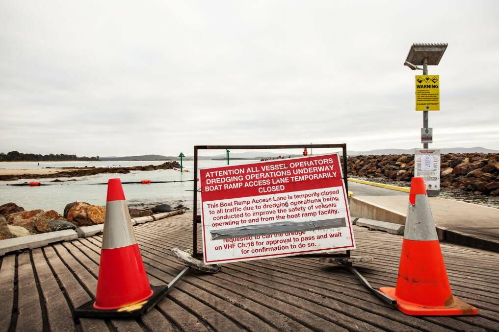 Closed: Photograph taken early morning Sunday, September 28 at Bastion Point Boat Ramp. Despite council stating the ramp would be remain open over the busy holiday period it was closed. 