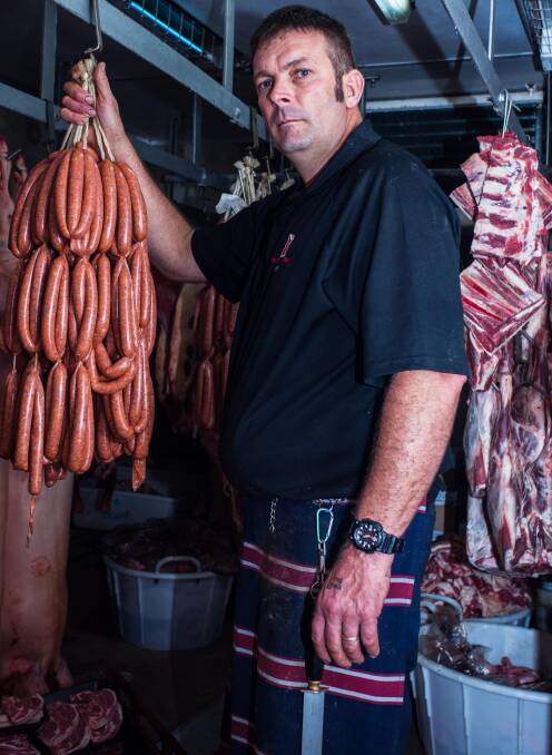 Butcher revival: Fred Whiter has returned to Eden to open Whiters Butchery. Picture: Rachel Mounsey