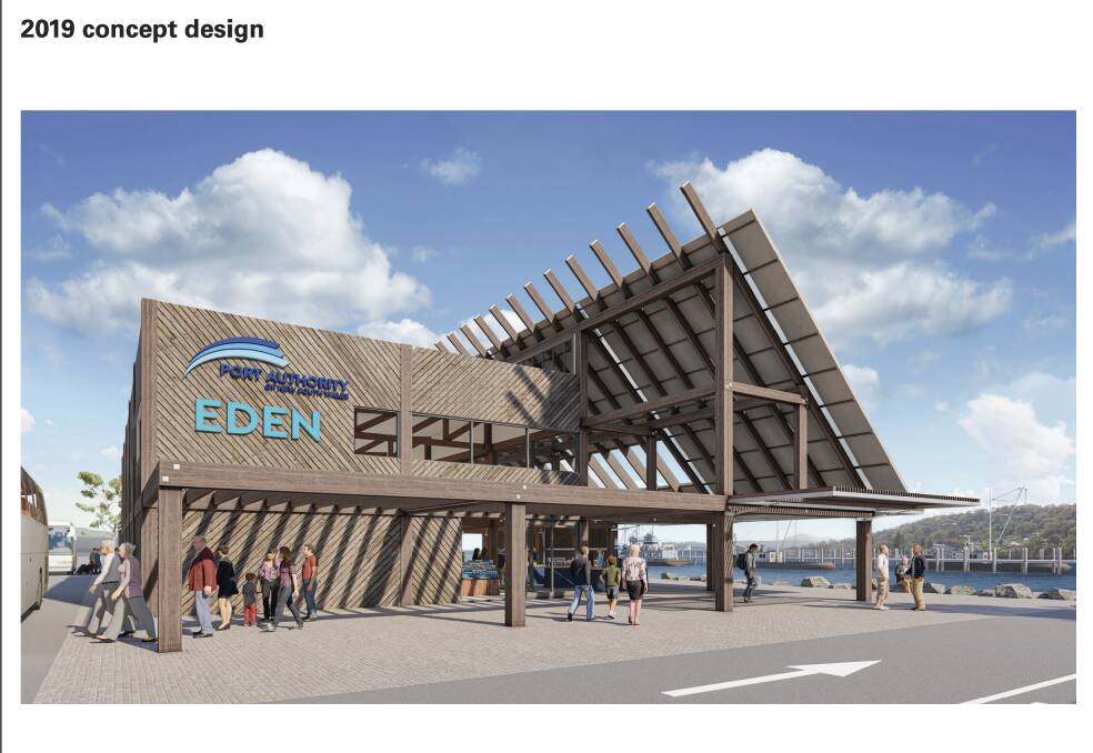 A concept design of the Eden Welcome Centre by Cox Architecture. 