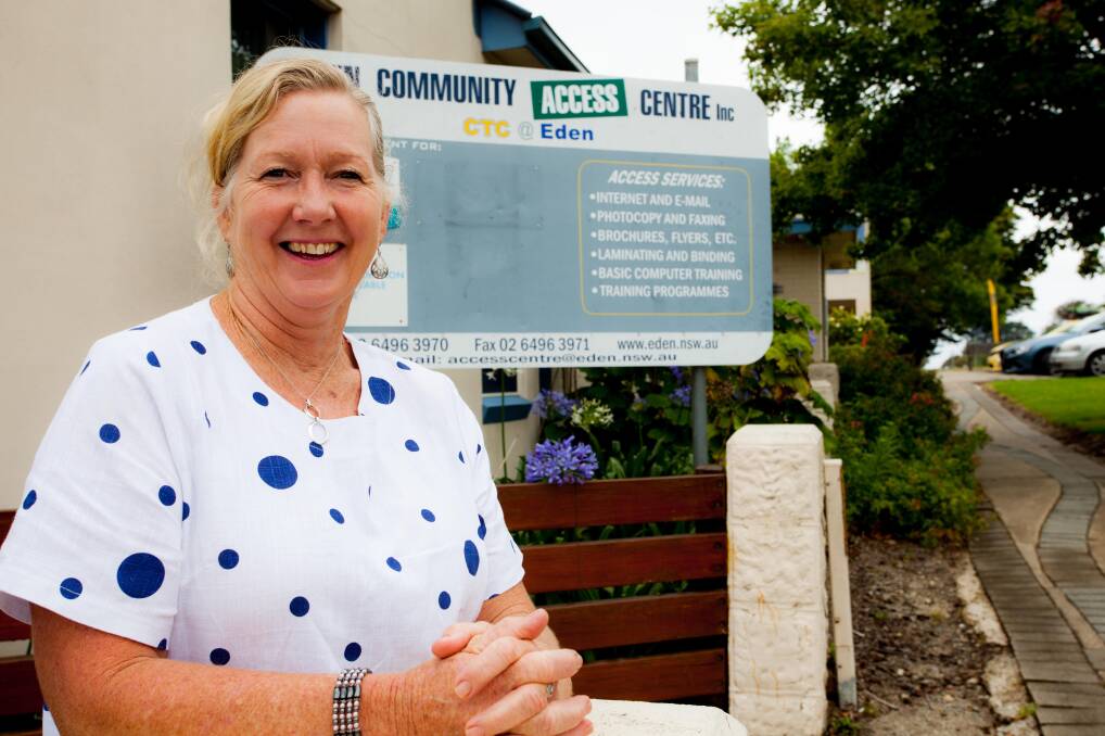 Bright future: Newly appointed Eden Community Access Centre manager Carina Severs. Photo: Rachel Mounsey