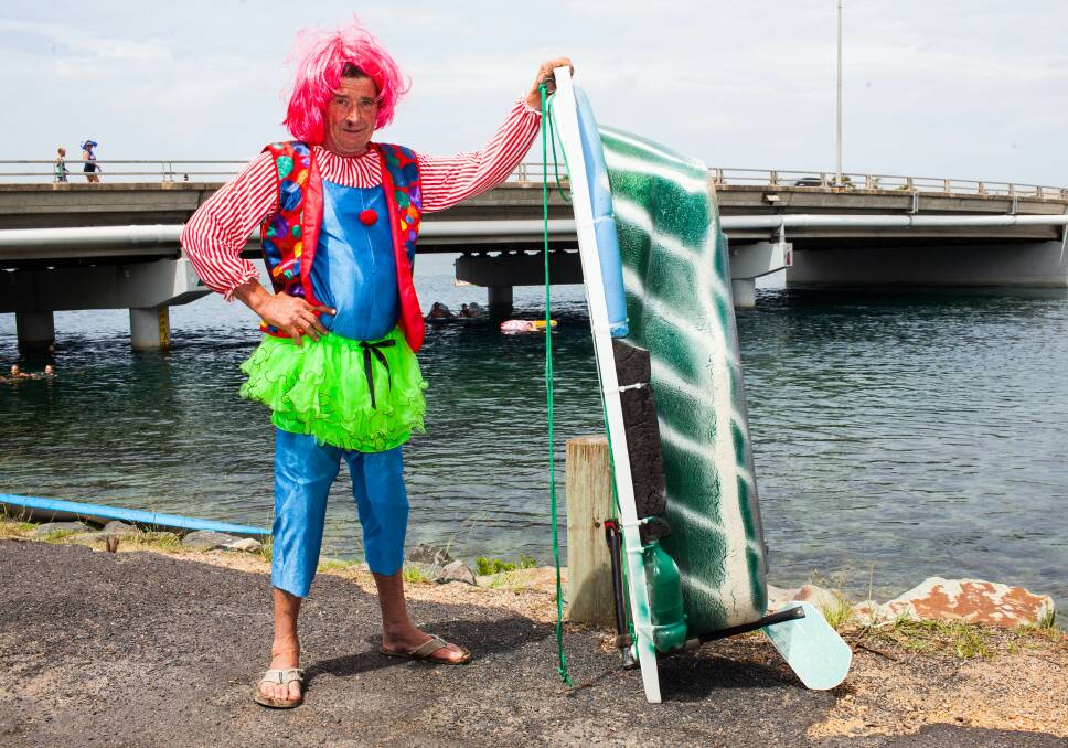 Graeme Pratt, of Lochiel, dresses to impress for the recent Australia Day Float in Merimbula. Picture: Rachel Mounsey