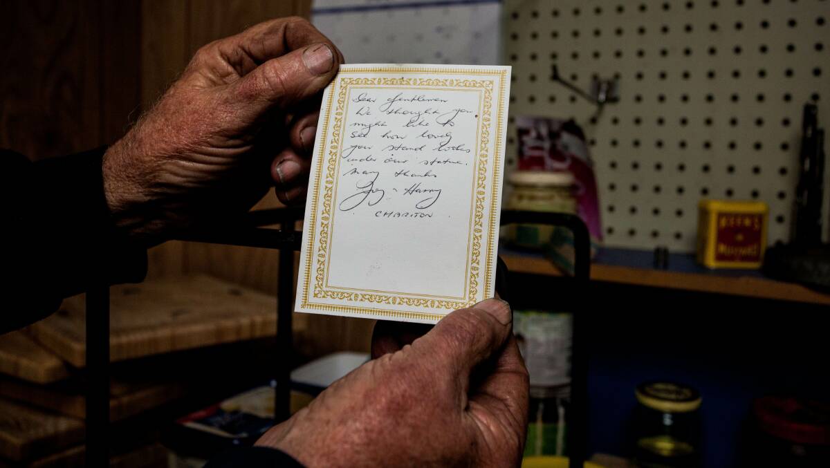 GRATEFUL: Letter of thanks received by the Eden Men's Shed from a Sydney resident who is a fan of their woodwork.