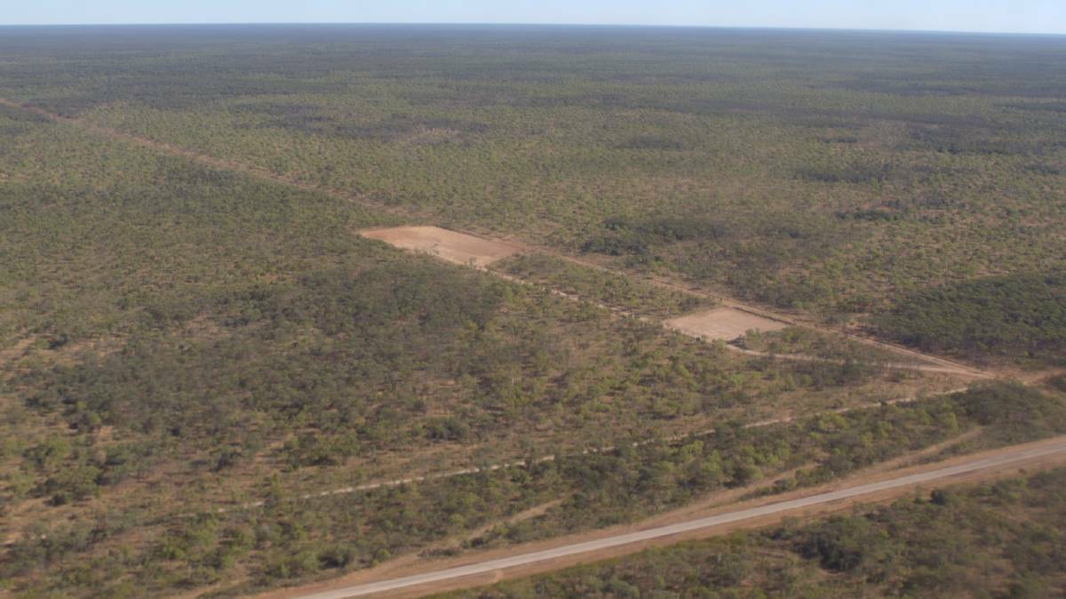 A drill site on the Beetaloo in the NT outback.