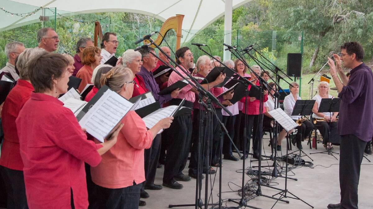 The Heartsong Choir performs at Four Winds. Photo: Robert Tacheci