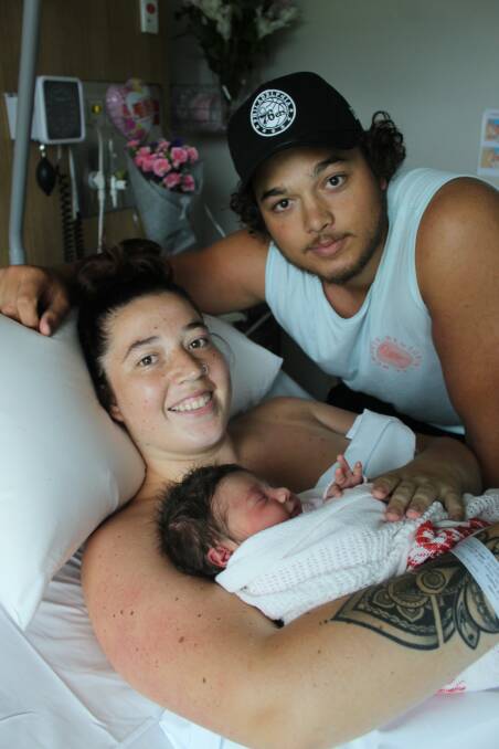 CONGRATULATIONS!: Shakira Taylor and Declan Bower-Scott welcome their daughter Lilah Storm Bower-Scott into the world. 