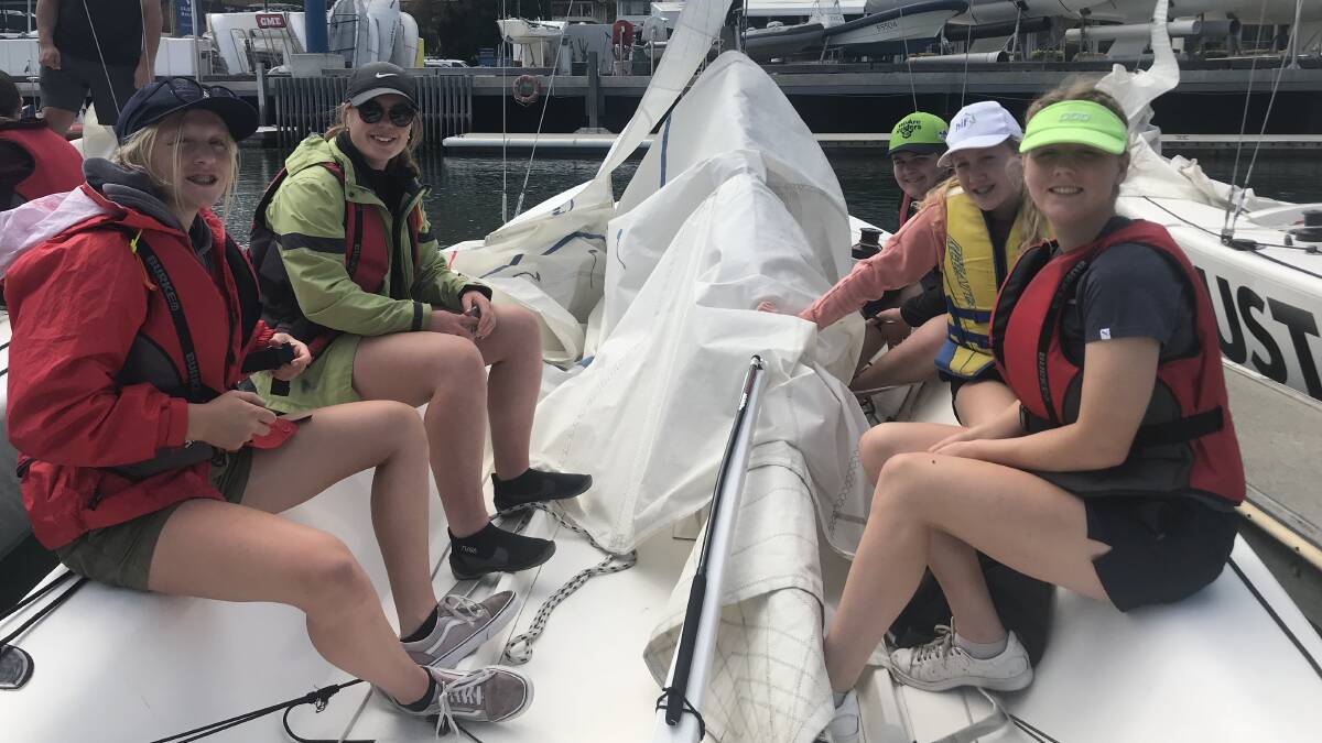The students enjoyed learning lessons about sailing. 