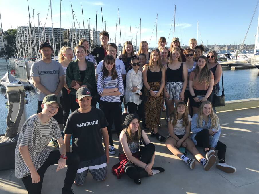 KEEN SAILORS: Twenty four students from Eden Marine High School went on the recent Cruising Yacht Club excursion in Sydney. 