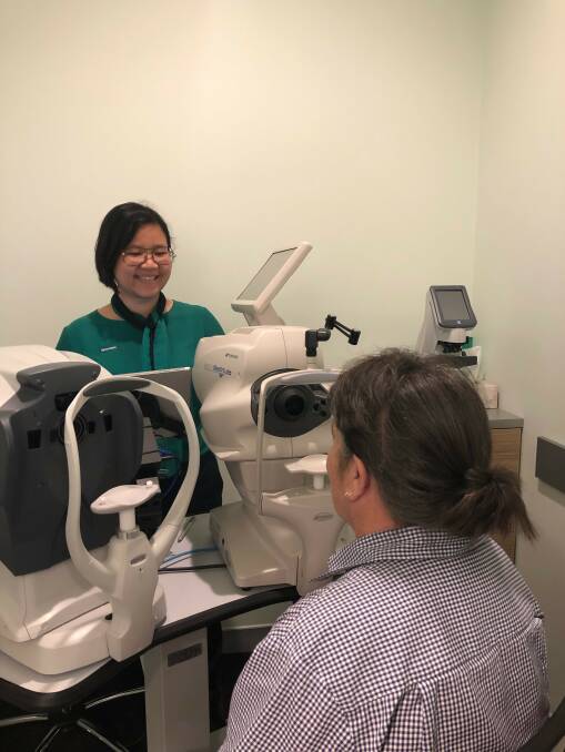 Specsavers Bega optometrist Vivian Vuong is encouraging Bega residents to book a routine eye test and look after their eyes and vision. Picture: Supplied 