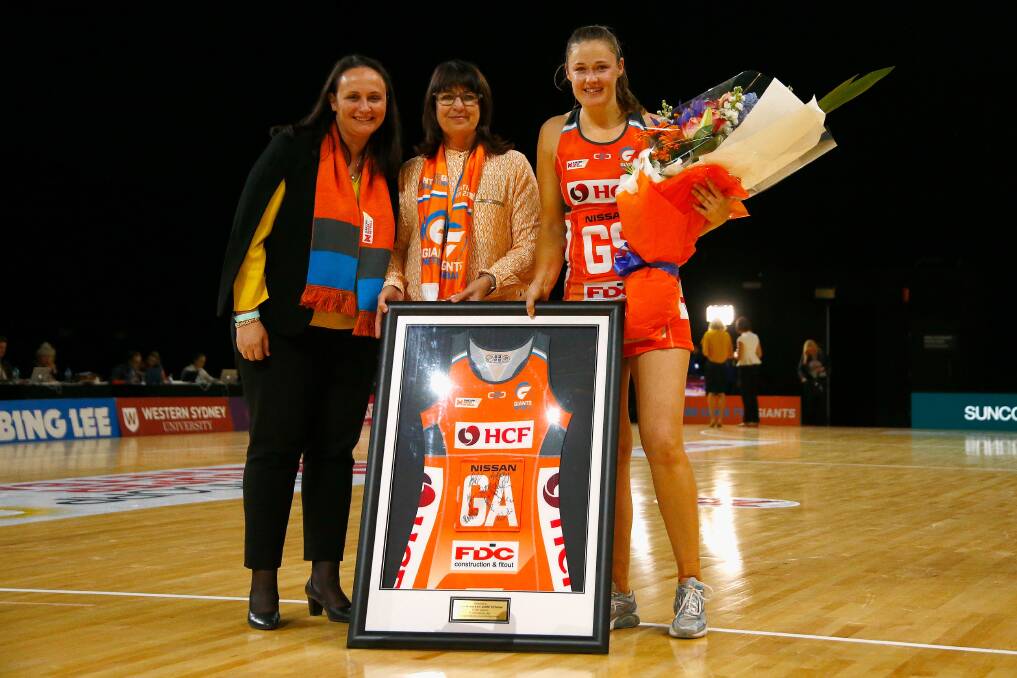Thank-you gift: Susan Pettitt is acknowledged for her career. Picture: AAP.