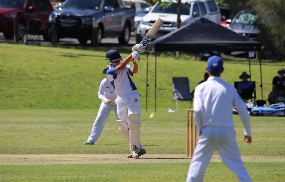 Eden young gun Rahul Mudaliar in action for the Far South Coast's under 14s side recently with the new season starting mid-October. 