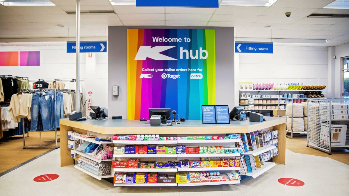 New look: Work has begun to modify the Bega Target store into a K hub concept store set to open on January 27. Picture: Kmart Australia. 