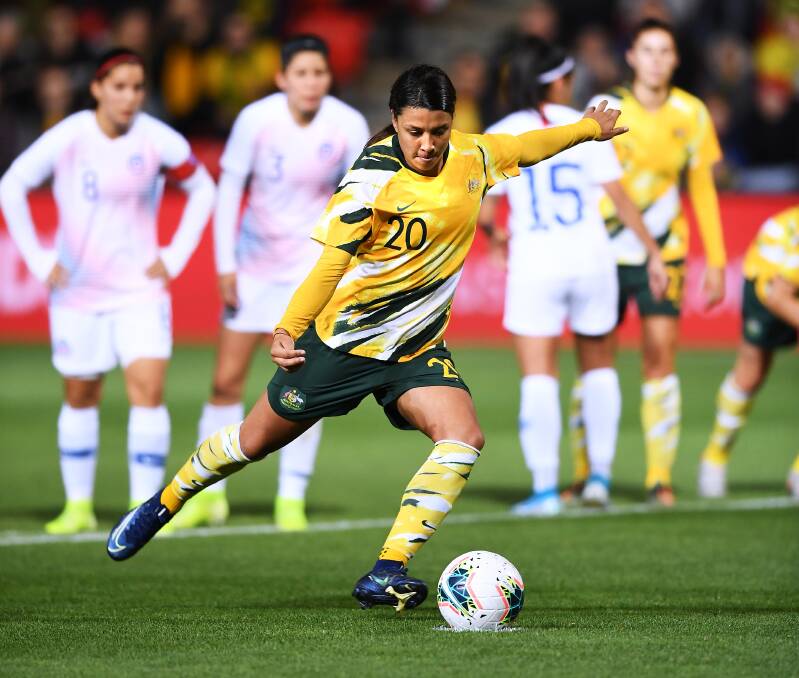 Icon: Popularity of icons like Sam Kerr and a home World Cup could spur on the next generation of stars says former national player Jane Hornsby. Picture: FFA