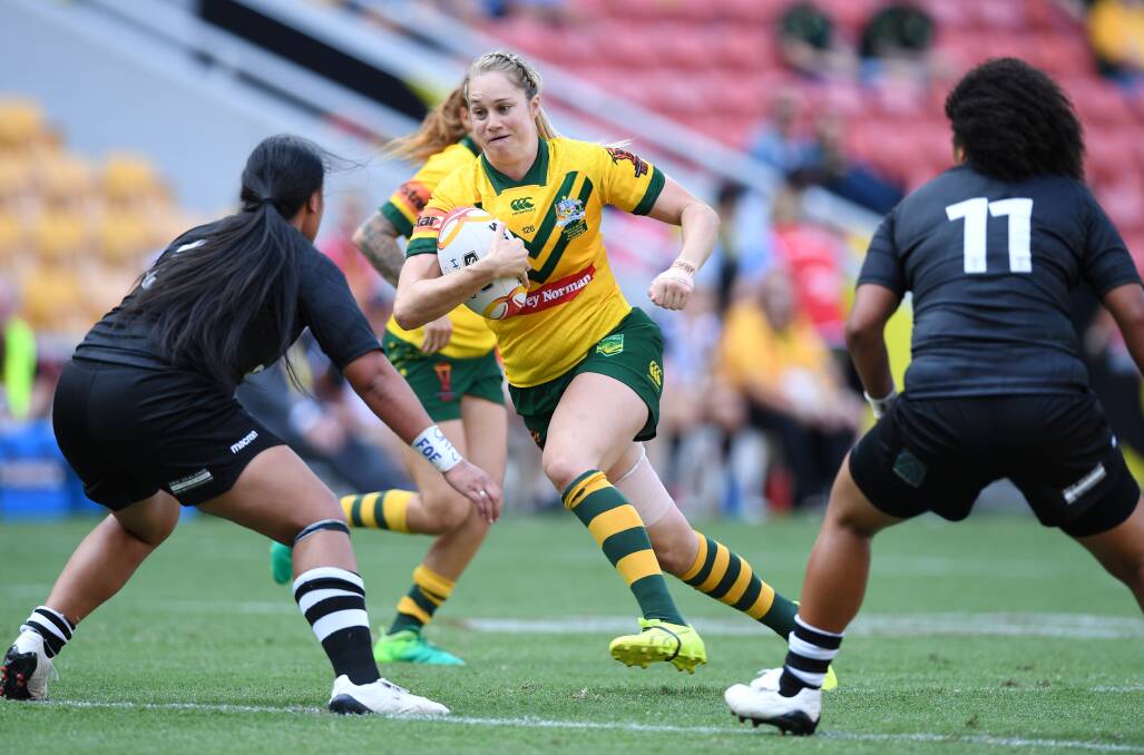 Debut hopes: Kezie Apps will be looking for a place as one of the first starters in a new NRL women's draw next year. 
