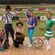 Performers from the Curbside Carnies were on hand for some interactive workshops during the Bega Cup Carnival. 