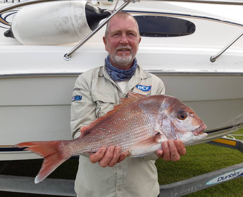 Ahead of MBGLAC's Snapper Classic, John Ashcroft shows a lovely snapper taken off Haycock Reef out of Merimbula.