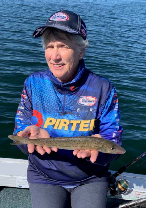 Merrily Bell with her Pirtek Challenge $4000 prize-winning whiting recently. 