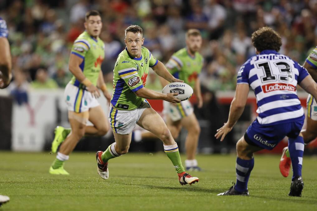 Local link: Cooma's Sam Williams will be part of the Canberra Raiders outfit to contest an exhibition match with the Bulldogs in Bega. Picture: Keegan Carroll.